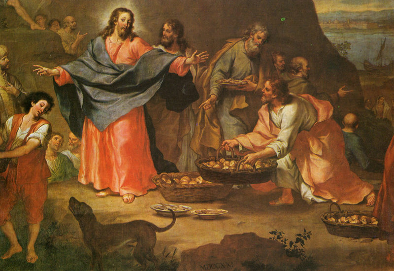 Gesù distribuì i pani a quelli che erano seduti, quanto ne volevano.  + Dal Vangelo secondo Giovanni 6,1-15