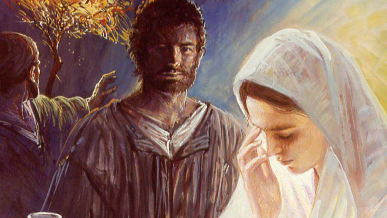 Gesù è nato da Maria, sposa di Giuseppe, figlio di Davide. + Dal