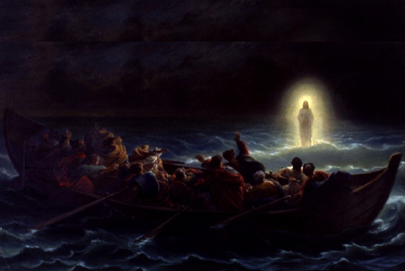 Videro Gesù camminare sul mare.  + Dal Vangelo secondo Marco 6,45-52