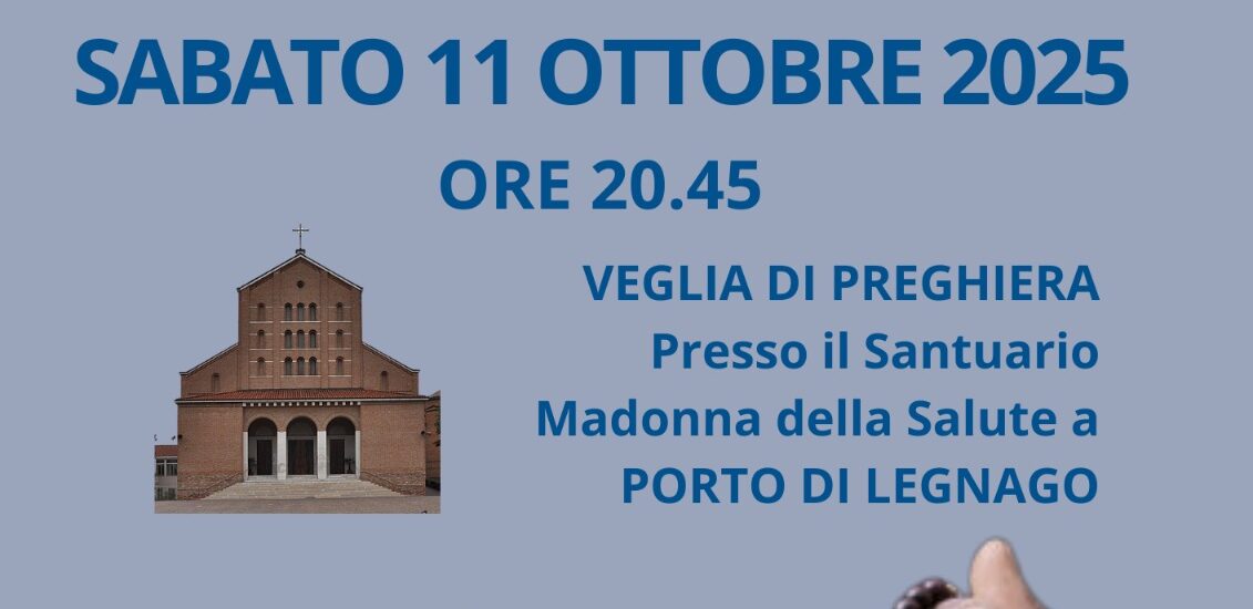 Vicariato di Legnago PREGHIAMO INSIEME PER LA PACE SABATO 11 OTTOBRE 2025 ORE 20.45
