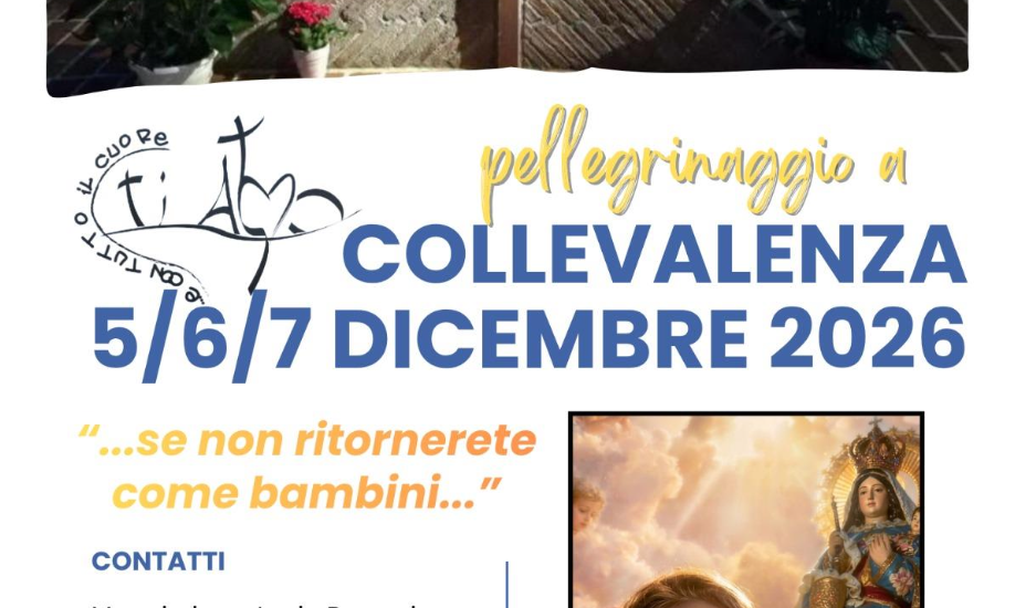 Pellegrinaggio a Collevalenza 5-6-7 dicembre