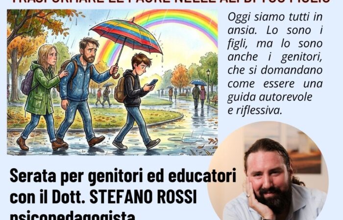 Giovedì 15 Ottobre – 20:45 Incontro “Genitori in ansia”