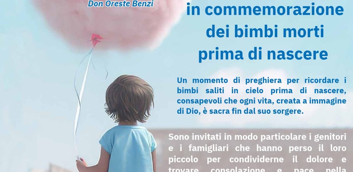 Veglia di preghiera in commemorazione dei bimbi morti prima di nascere